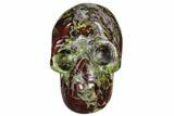 Polished Dragon's Blood Jasper Skull - South Africa #112184-1